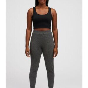 DYI Women's Waffle Jogger Pants Heather Grey Size Small